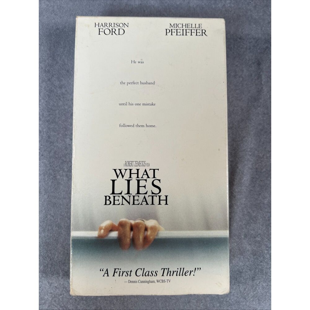 What Lies Beneath (VHS, 2001) Harrison Ford, Michelle Pfeiffer
